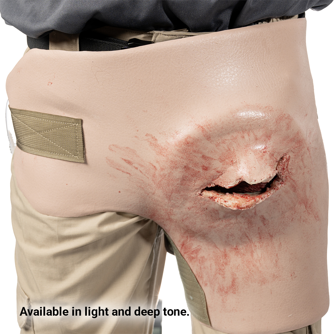 SMRT Trainer, Packable Femoral Wound with Gunshot/Blast - Light Tone