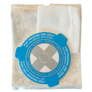 Simu-Seal Chest Seal Training Set - 2 pcs + Gauze