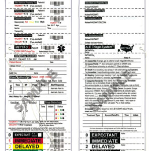 METTAG CBRN Emergency Triage Tag - pack of 25