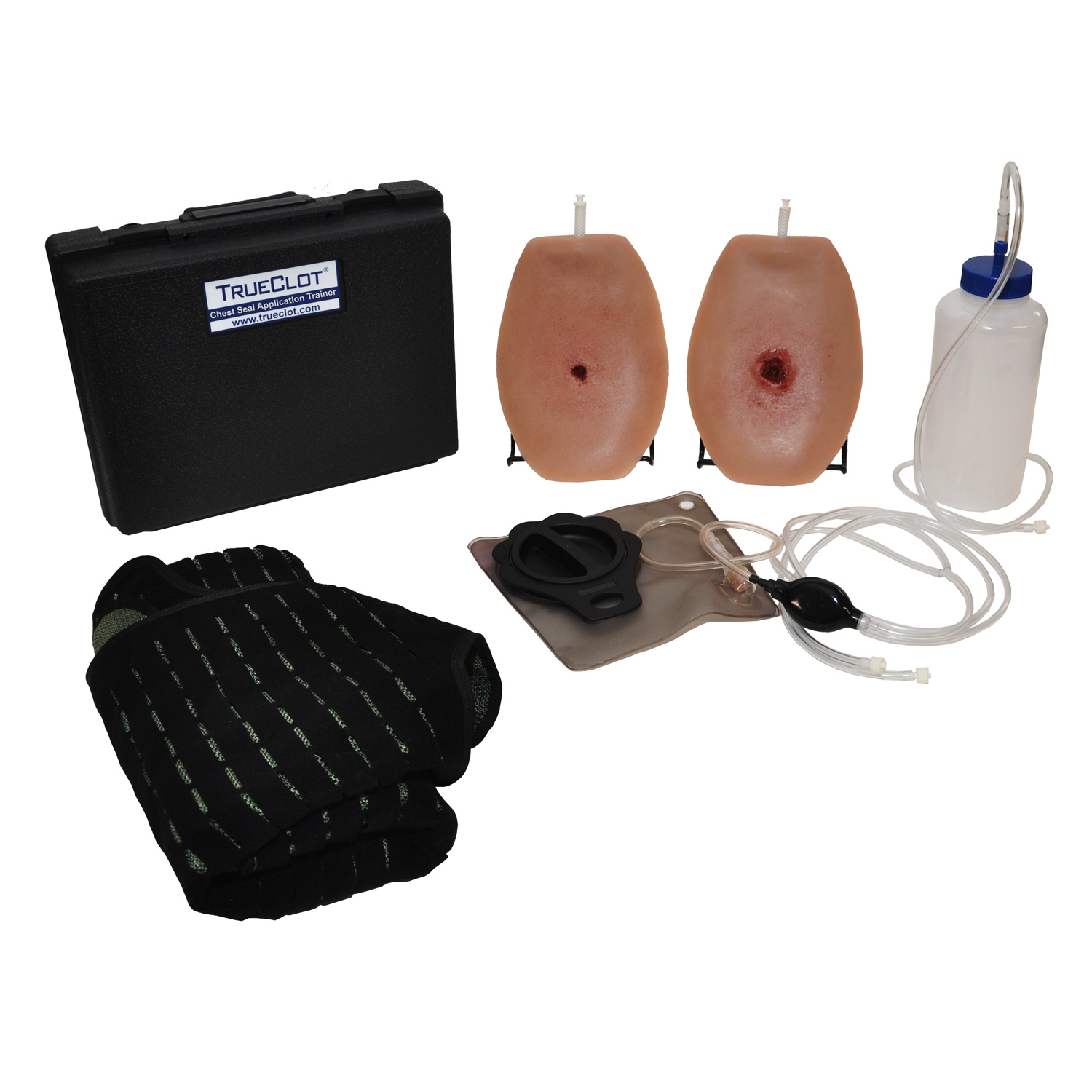 TrueClot Wearable Chest Seal Application Trainer (CSAT)