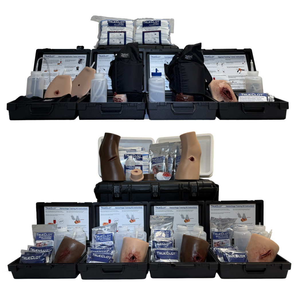 TrueClot Expanded Scenario & Classroom Bleeding Control Training Kit (50+ Students)